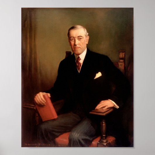 Woodrow Wilson Presidential Portrait Poster (Vorne)