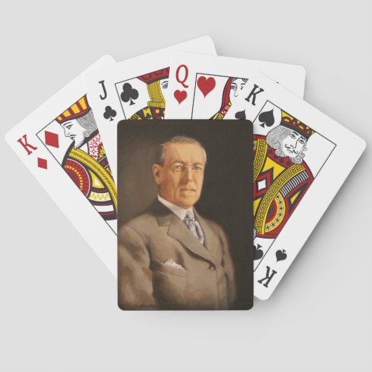 Woodrow Wilson Spielkarten (Rückseite)