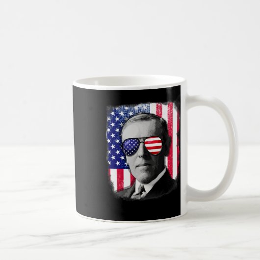 Woodrow Wilson Us Flag 4. Juli Kaffeetasse (Rechts)