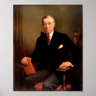 Woodrow Wilsonpräsidentenporträt Poster
