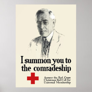 Woodrow Wison Red Cross Poster