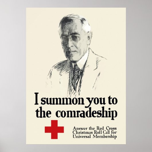 Woodrow Wison Red Cross Poster (Vorne)