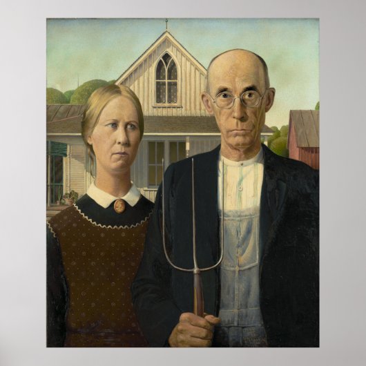 Wood's American Gothic Poster (Vorne)