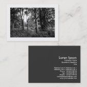 Woods Bute Park, Cardiff, Mini-Foto Visitenkarte (Vorne/Hinten)