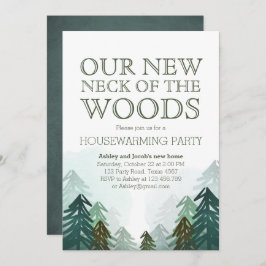 Woods Housewärming Party Einladung Winterwald