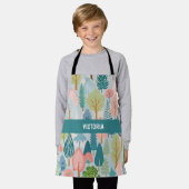 Woods Rhapsody Pastel Custom Muster Schürze (Getragen)