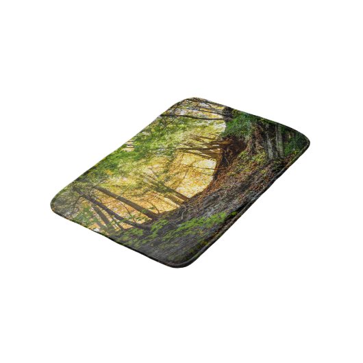 Woods Sunset Nature Bath Mat Badematte (Schrägansicht)