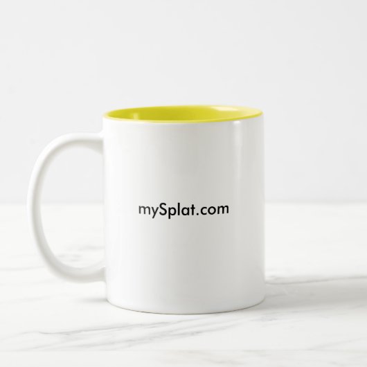 Woodsball auf lager- mySplat.com Zweifarbige Tasse (Links)