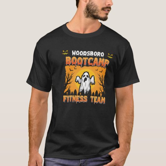 Woodsboro Bootcamp Halloween Fitness Team T - Shir T-Shirt (Vorderseite)