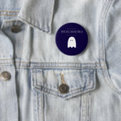 Woodsboro High School Beängstigend Ghost Halloween Button (Beispiel)