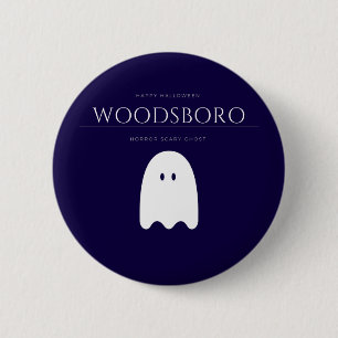 Woodsboro High School Gruseliger Geist Halloween Button
