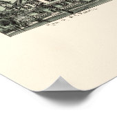 Woodsfield, OH Panorama Karte - 1899 Poster (Ecke)