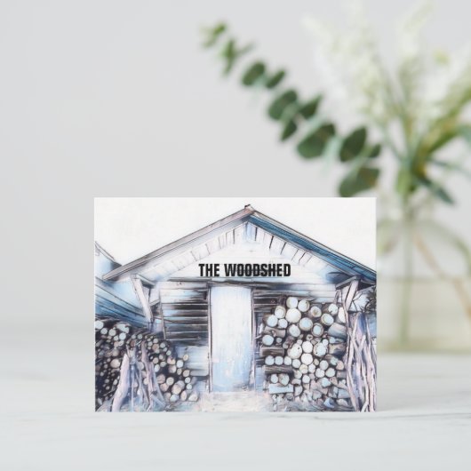 WOODSHED ART Postkarten (Stehend Vorderseite)