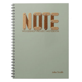 Woodshop Projekt-Notizbuch Notizblock