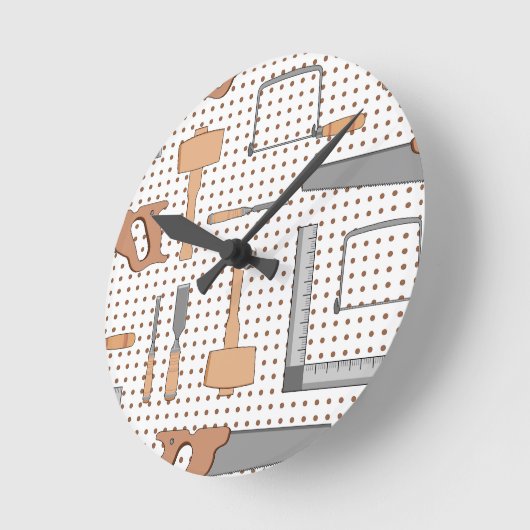 Woodshop Runde Wanduhr (Winkel)