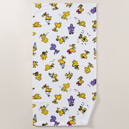 Woodstock Fun Pattern Strandtuch (Vorderseite)