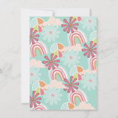 Woodstock Hippie Birthday Party Einladung (Rückseite)