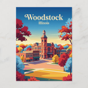 Woodstock (Illinois) Postkarte