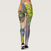 Woodstock  Leggins mit Lennon-Peace-Flower-Power (Rückseite)