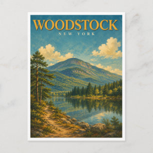 Woodstock New York Catskill Mountains GeoSaga Postkarte