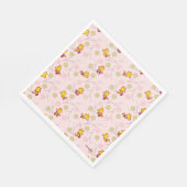 Woodstock Pink Cherry Blossom Pattern Serviette (Ecke)