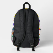 Woodstock Rainbow Polka Dot Pattern Bedruckter Rucksack (Rückseite)