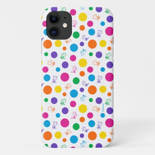 Woodstock Rainbow Polka Dot Pattern Case-Mate iPhone Hülle (Rückseite)