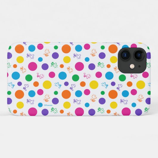 Woodstock Rainbow Polka Dot Pattern Case-Mate iPhone Hülle (Rückseite (Horizontal))