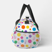Woodstock Rainbow Polka Dot Pattern Duffle Bag (Rechts)