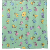 Woodstock Sugar Pop Art Pattern Duschvorhang (Vorderseite)