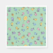 Woodstock Sugar Pop Art Pattern Serviette (Vorderseite)