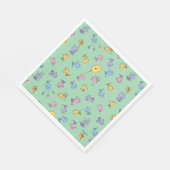 Woodstock Sugar Pop Art Pattern Serviette (Ecke)