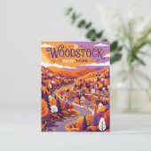 Woodstock USA Postkarte (Stehend Vorderseite)