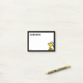 Woodstock Varsity Sportbrief | Name hinzufügen Post-it Klebezettel (Auf Schreibtisch)