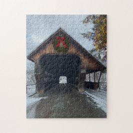 Woodstock Vermont Snowy Holiday Puzzle