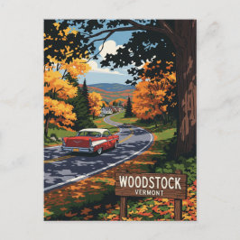 Woodstock Vermont Travel Postkarte