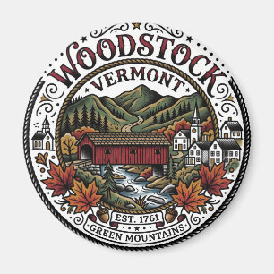Woodstock, Vermont, USA Magnet
