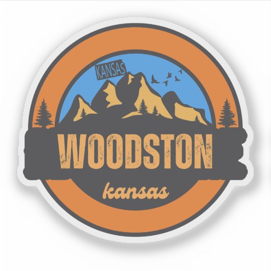 Woodston, Kansas Aufkleber (Vorderseite)
