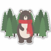 Woodsy Bär Aufkleber (Vorderseite)