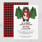 Woodsy Bär Einladung (Vorne/Hinten)