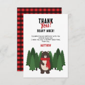 Woodsy Bär Einladung (Vorne/Hinten)