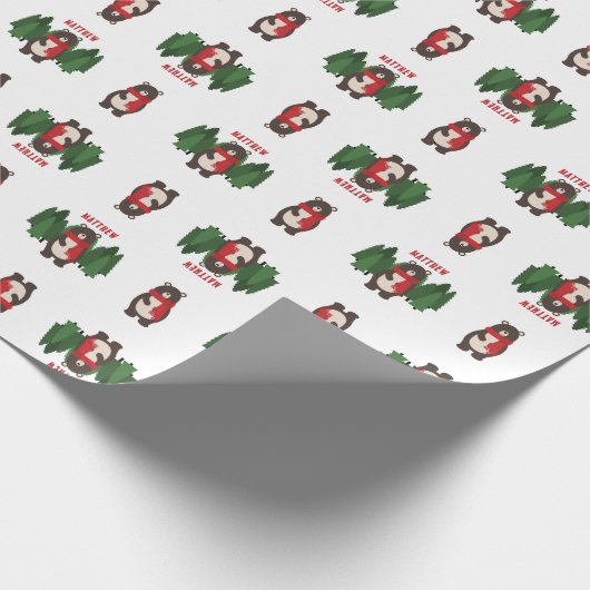 Woodsy Bär Geschenkpapier (Ecke)