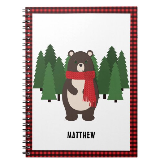 Woodsy Bär Notizblock (Vorderseite)