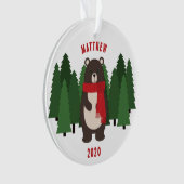Woodsy Bär Ornament (Vorderseite)