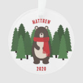 Woodsy Bär Ornament (Vorderseite)