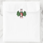 Woodsy Bär Runder Aufkleber (Tasche)