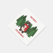 Woodsy Bär Serviette (Ecke)