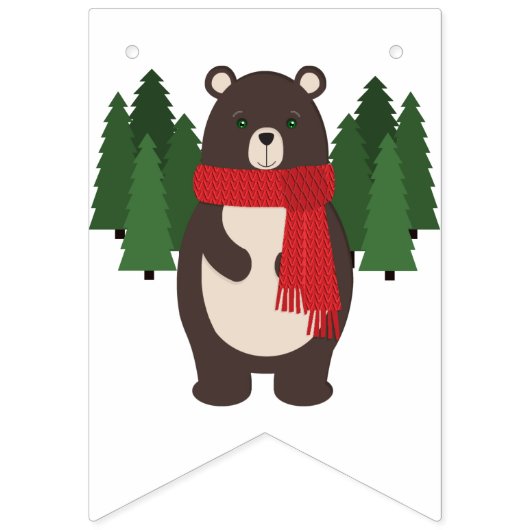 Woodsy Bär Wimpelkette (Erste Fahne)