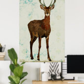 Woodsy Elk Art Poster (Heimbüro)