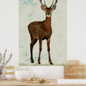 Woodsy Elk Art Poster (Küche)